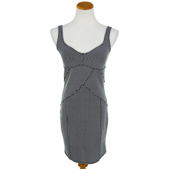 Free People Intimately Sexy Black & White Polka Dot Bodycon Mini Dress - Picture 4 of 16